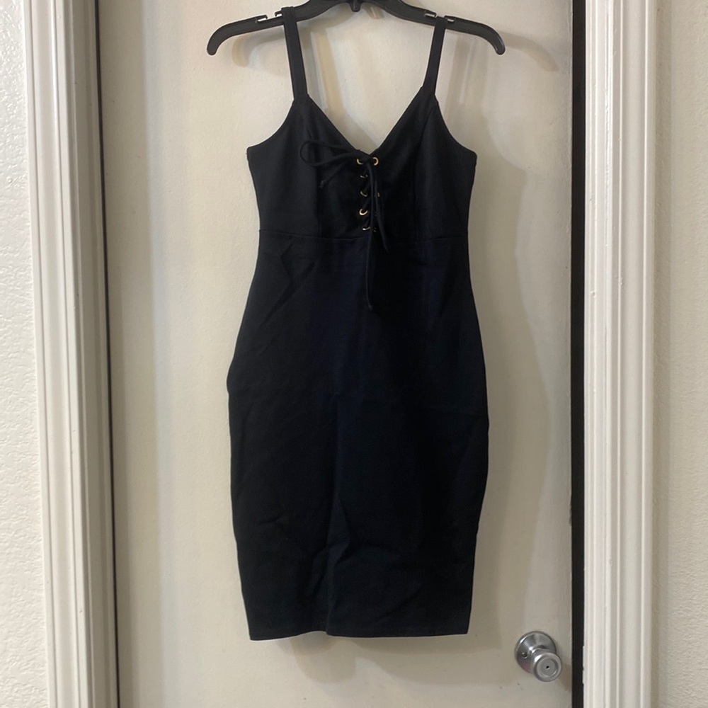Black short dress